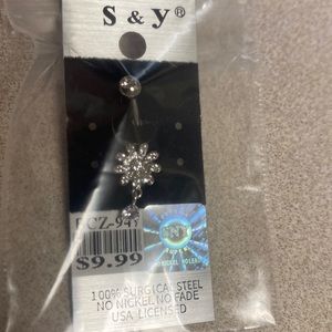 “Surgical steel” navel ring